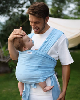 Momcozy Easy to Wear Hands Free Baby Wrap Carrier - Deep Grey