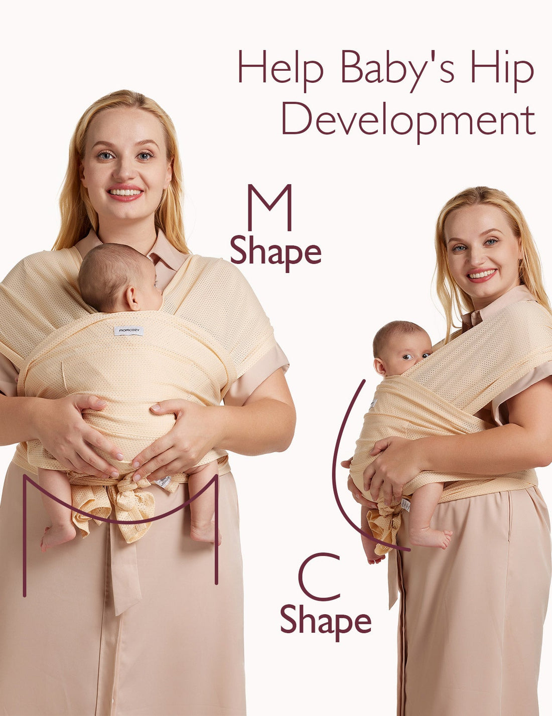 Momcozy Easy to Wear Hands Free Baby Wrap Carrier - Deep Grey - image 58