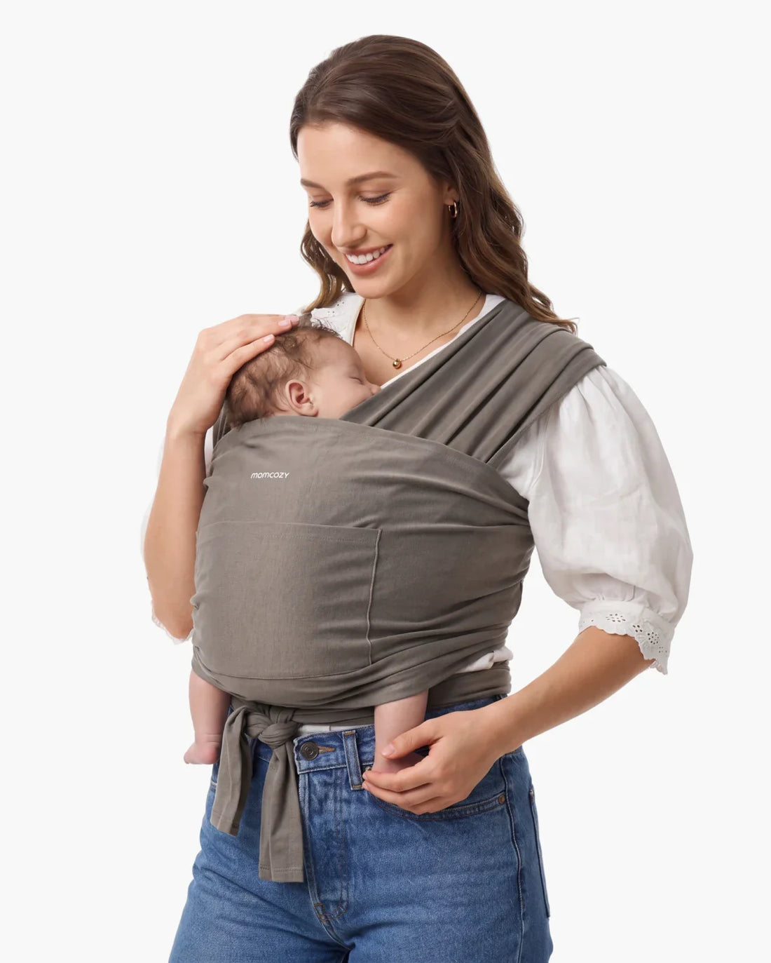 Momcozy Easy to Wear Hands Free Baby Wrap Carrier - Deep Grey - image 63