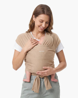 Momcozy Easy to Wear Hands Free Baby Wrap Carrier - Deep Grey