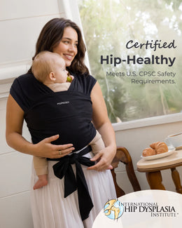 Momcozy Easy to Wear Hands Free Baby Wrap Carrier - Deep Grey