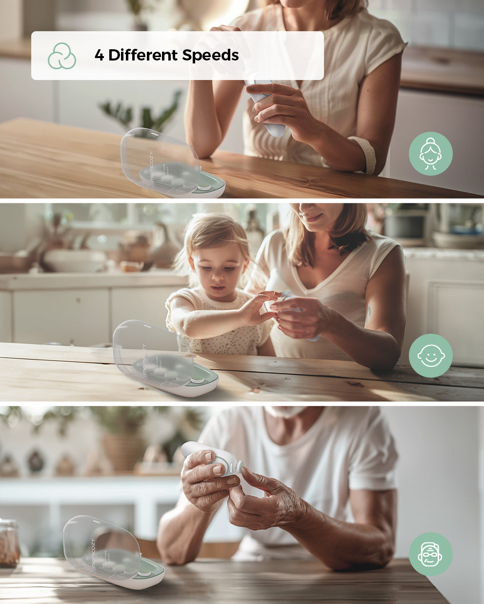 Momcozy Electric Baby Nail File - Low Noise - image 3