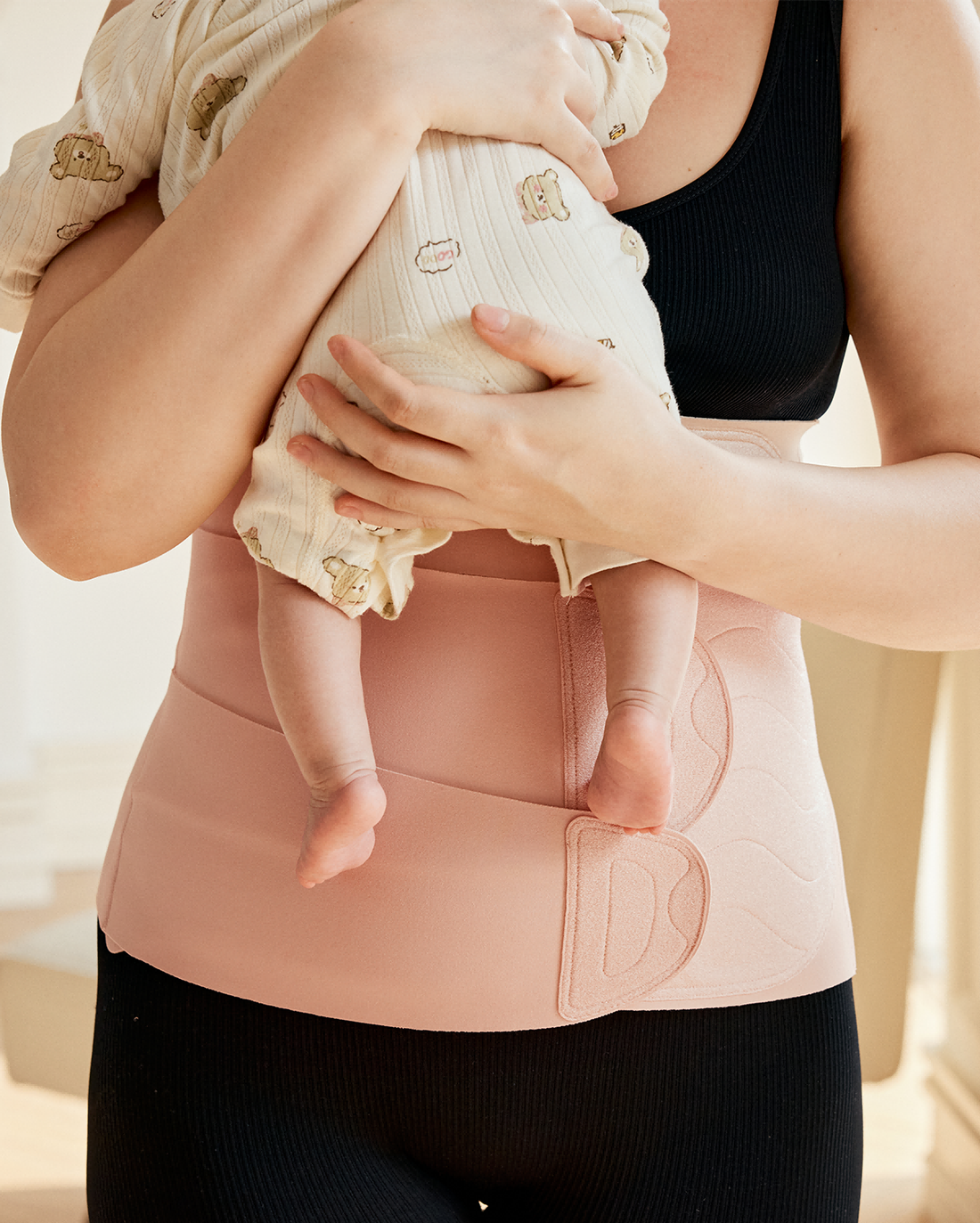 Momcozy Ergowrap™ Postpartum Belly Wrap - Postpartum Belly Band - Oyster Pink - image 7