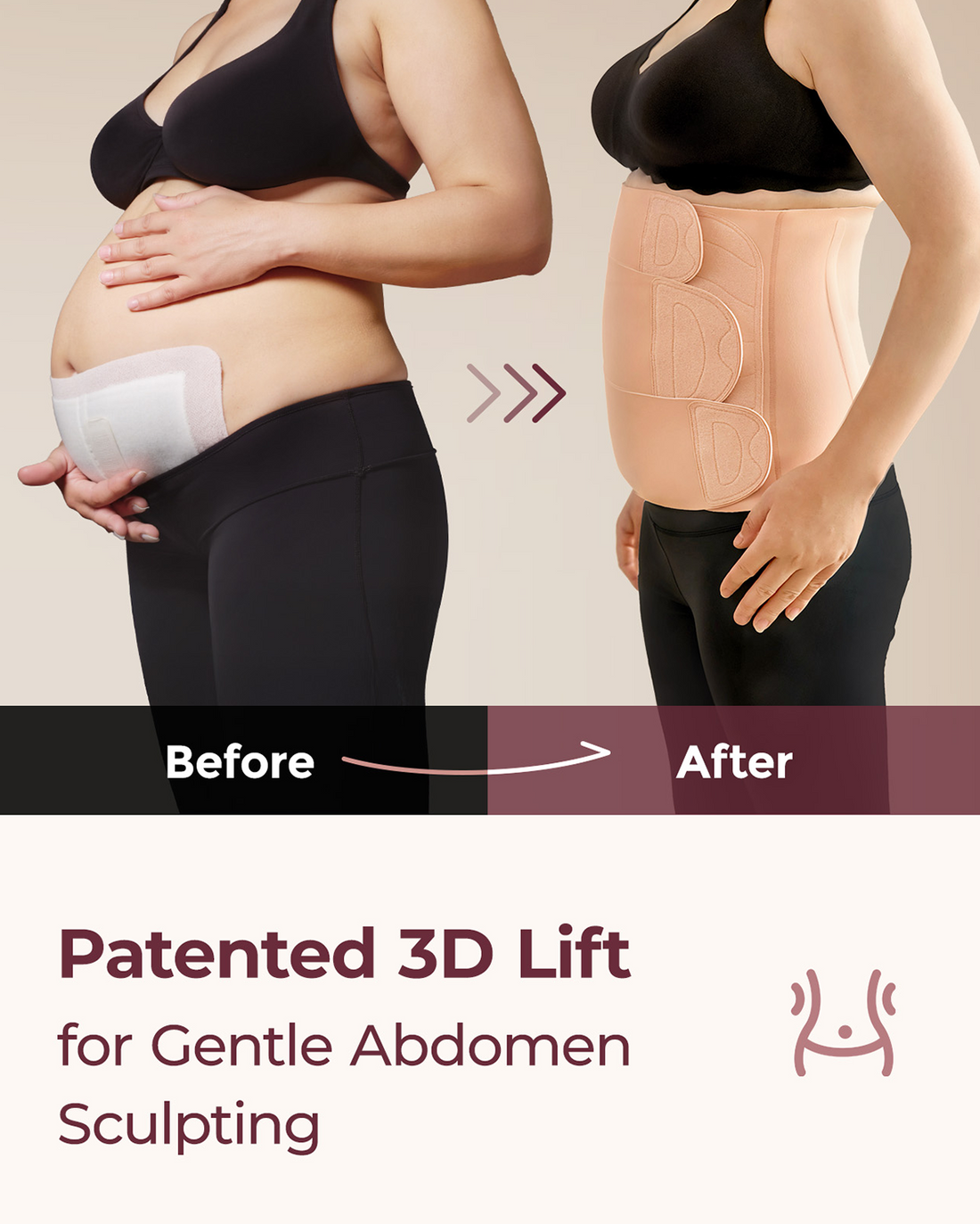 Momcozy Ergowrap™ Postpartum Belly Wrap - Postpartum Belly Band - Oyster Pink - image 23