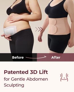 Momcozy Ergowrap™ Postpartum Belly Wrap - Postpartum Belly Band - Oyster Pink