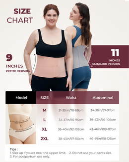 Momcozy Ergowrap™ Postpartum Belly Wrap - Postpartum Belly Band - Oyster Pink