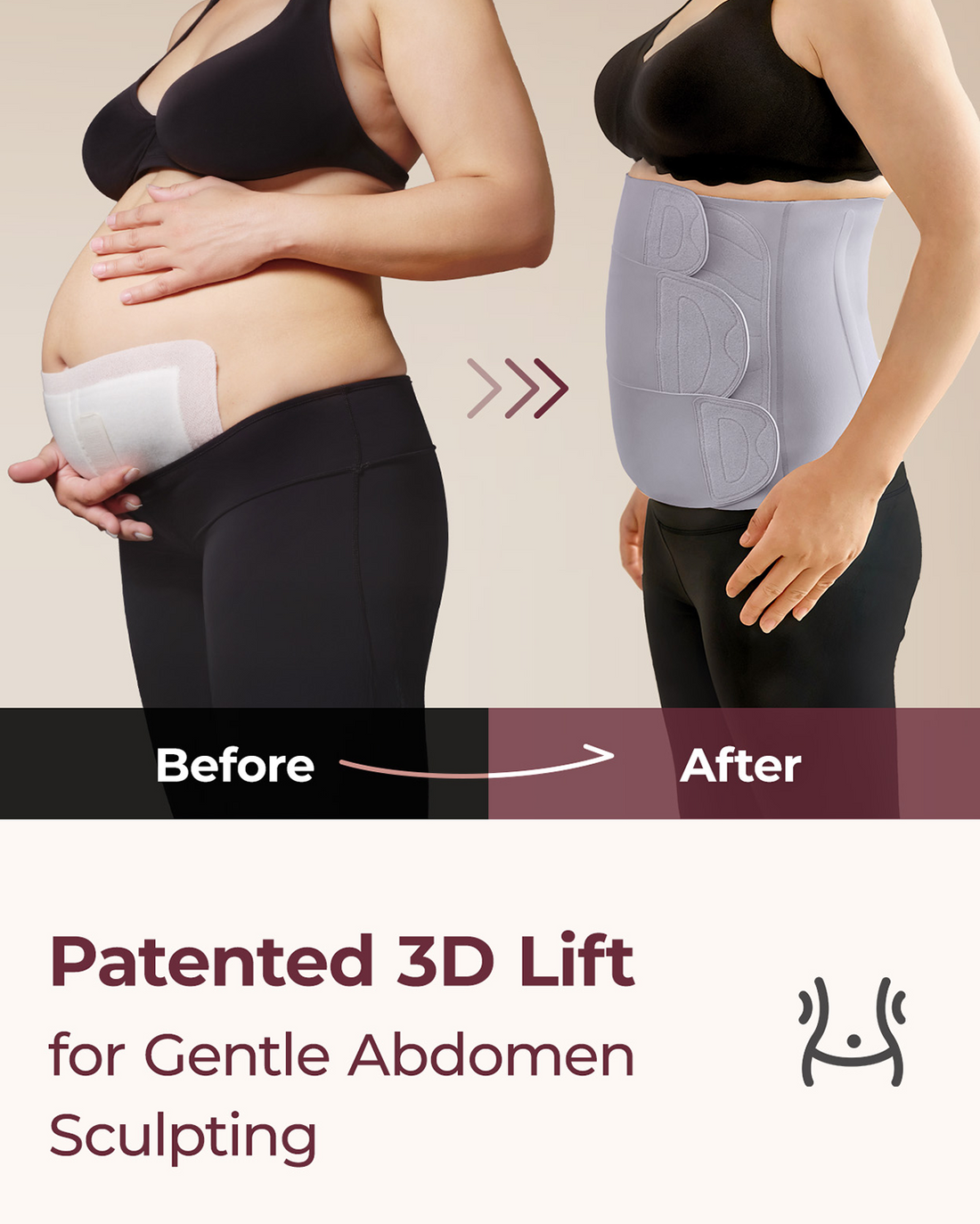 Momcozy Ergowrap™ Postpartum Belly Wrap - Postpartum Belly Band - Oyster Pink - image 36