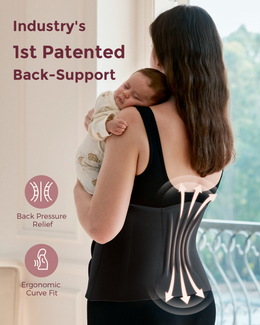 Momcozy Ergowrap™ Postpartum Belly Wrap - Postpartum Belly Band - Oyster Pink