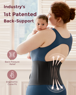 Momcozy Ergowrap™ Postpartum Belly Wrap - Postpartum Belly Band - Oyster Pink