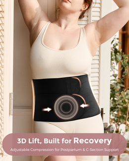 Momcozy Ergowrap™ Postpartum Belly Wrap - Postpartum Belly Band - Oyster Pink