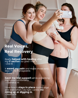 Momcozy Ergowrap™ Postpartum Belly Wrap - Postpartum Belly Band - Oyster Pink
