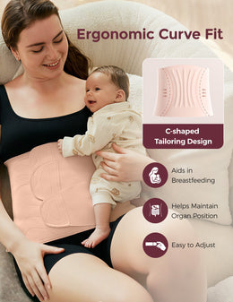 Momcozy Ergowrap™ Postpartum Belly Wrap - Postpartum Belly Band - Oyster Pink