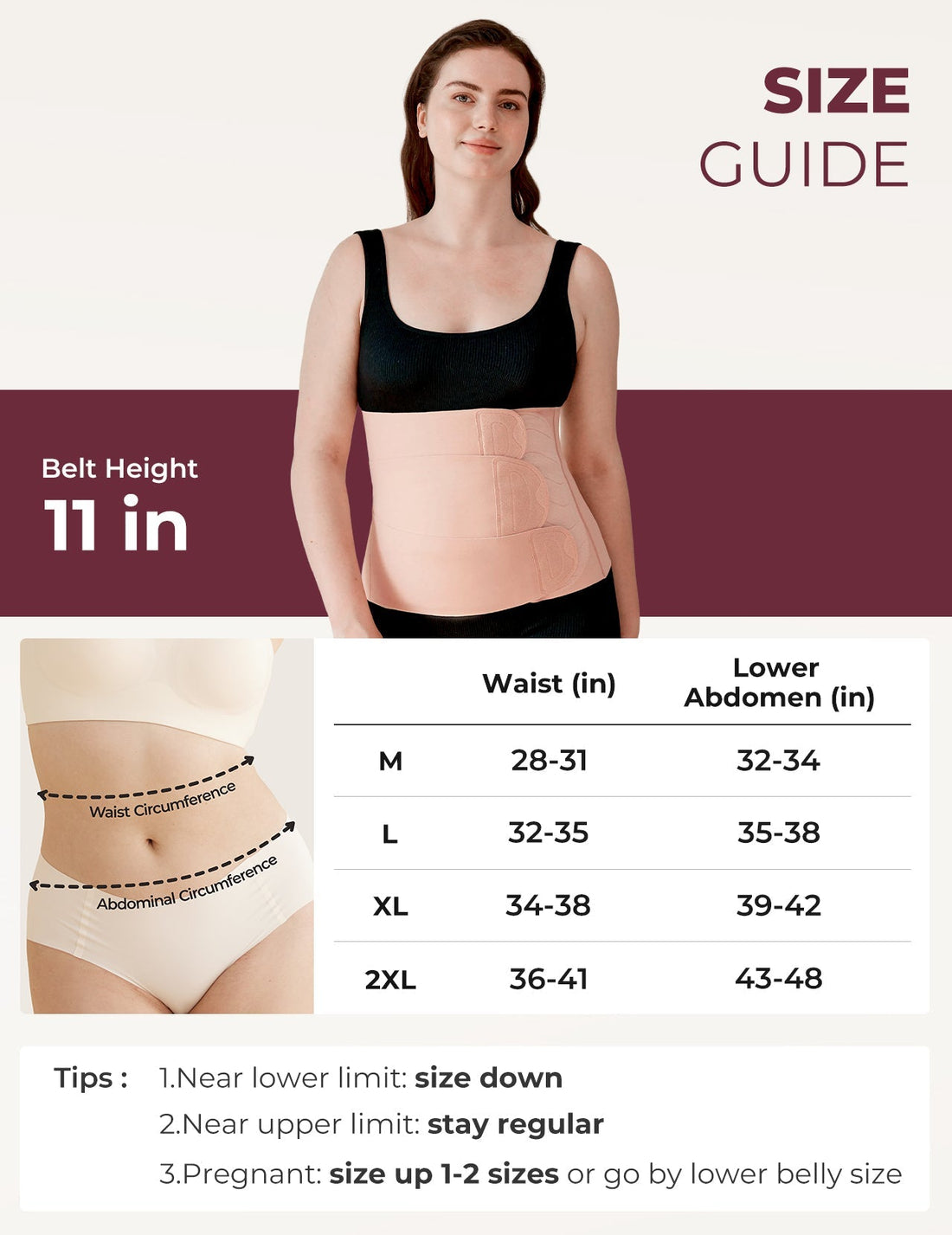 Momcozy Ergowrap™ Postpartum Belly Wrap - Postpartum Belly Band - Oyster Pink - image 66