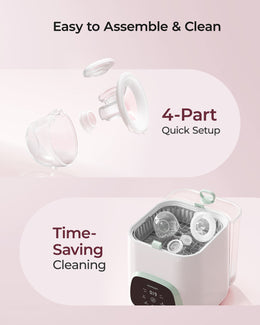 Momcozy Hands-Free Breast Pump White - S12 Pro Quick