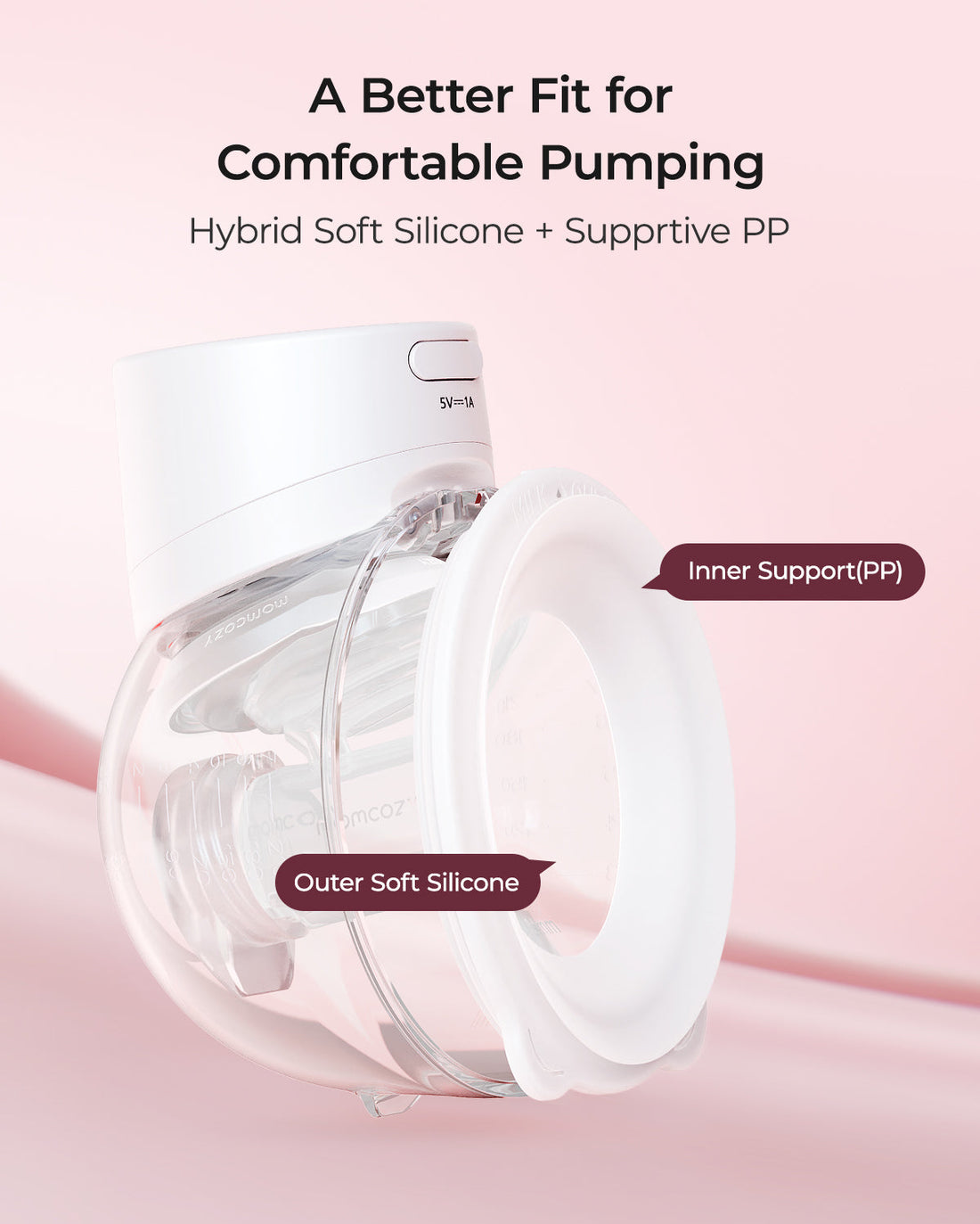 Momcozy Hands-Free Breast Pump White - S12 Pro Quick - image 5
