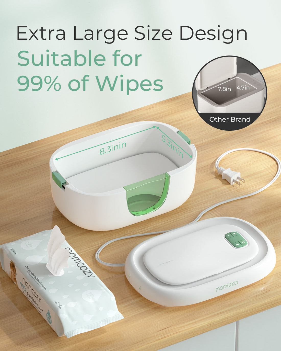 Momcozy Large Capacity Baby Wipe Warmer - image 7