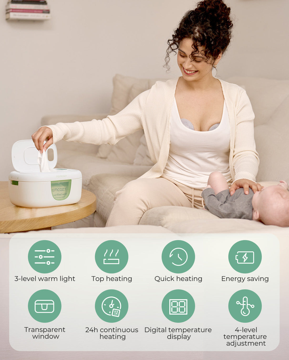 Momcozy Large Capacity Baby Wipe Warmer - image 9