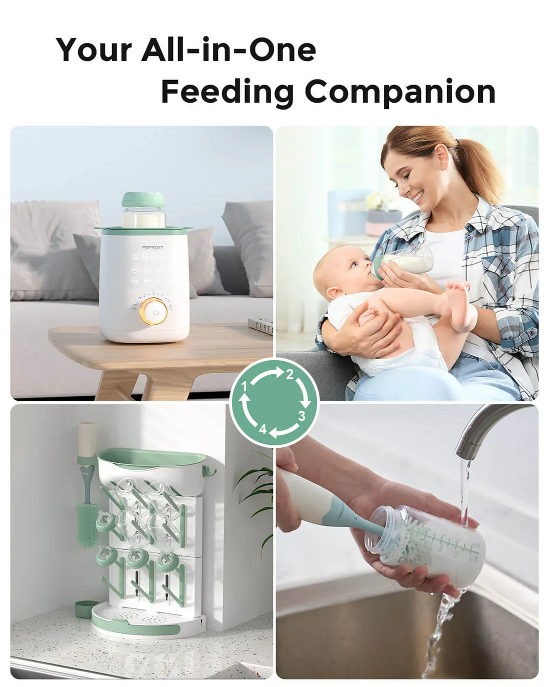 Momcozy Natural Baby Bottle Compatible with Momcozy Cooler - 4pc - image 6