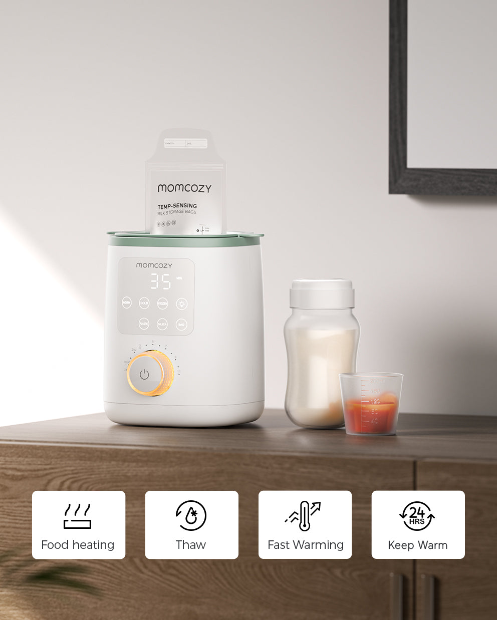 Momcozy Nutri Smart Analog Baby Bottle Warmer - image 3