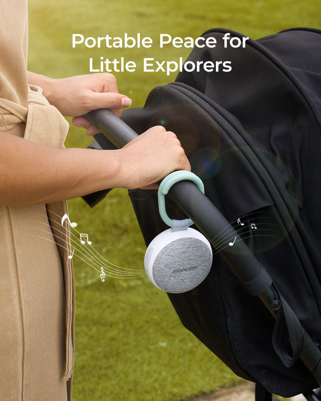 Momcozy Portable Sound Machine - Green & White - image 2