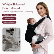Momcozy PureHug Baby Carrier - Ergonomic Cozy & Lightweight - Black