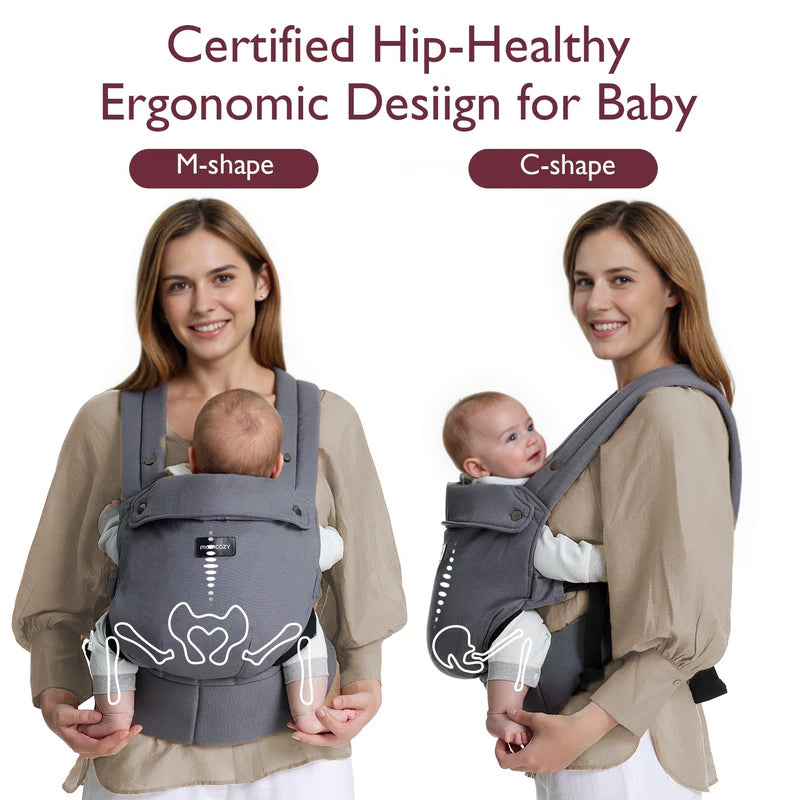 Momcozy PureHug Baby Carrier - Ergonomic Cozy & Lightweight - Black - image 11