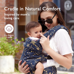 Momcozy PureHug Baby Carrier - Ergonomic Cozy & Lightweight - Black