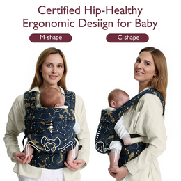 Momcozy PureHug Baby Carrier - Ergonomic Cozy & Lightweight - Black