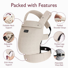 Momcozy PureHug Baby Carrier - Ergonomic Cozy & Lightweight - Black
