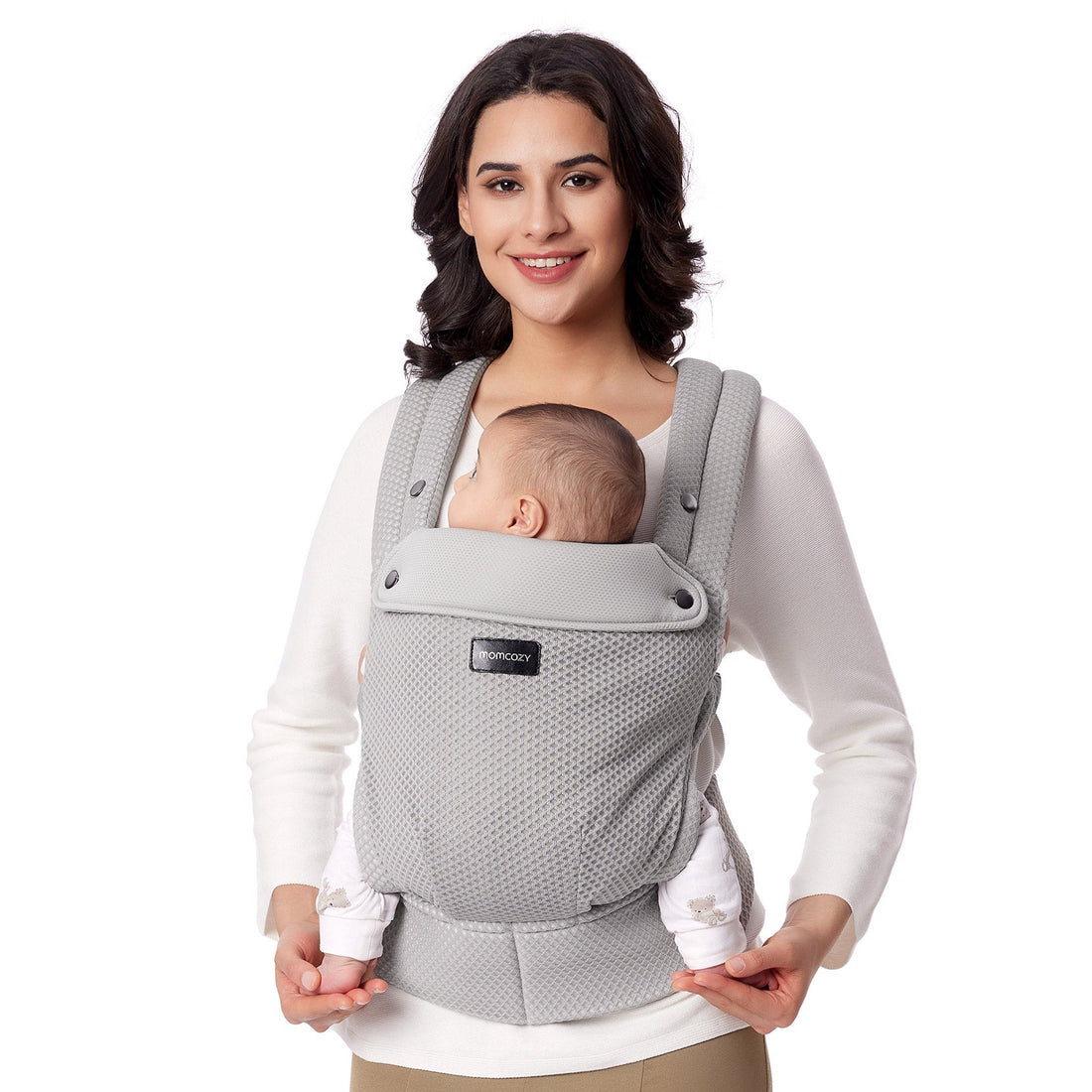 Momcozy PureHug Baby Carrier - Ergonomic Cozy & Lightweight - Black - image 42