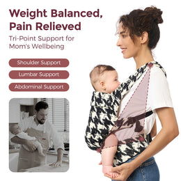 Momcozy PureHug Baby Carrier - Ergonomic Cozy & Lightweight - Black