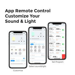 Momcozy Smart Baby Sound Machine - App Remote Control - White