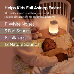 Momcozy Smart Baby Sound Machine - App Remote Control - White