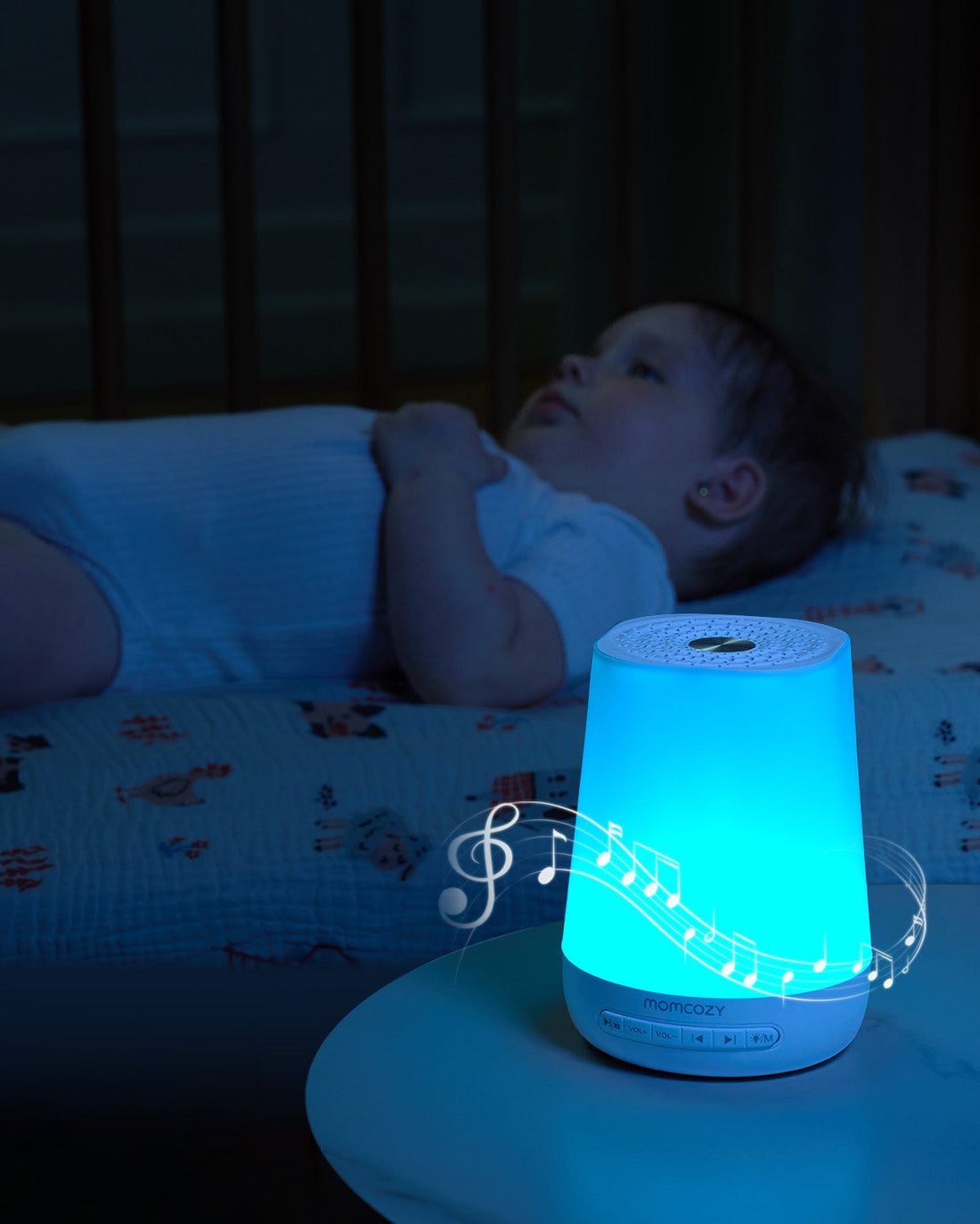 Momcozy Smart Baby Sound Machine - App Remote Control - White - image 11