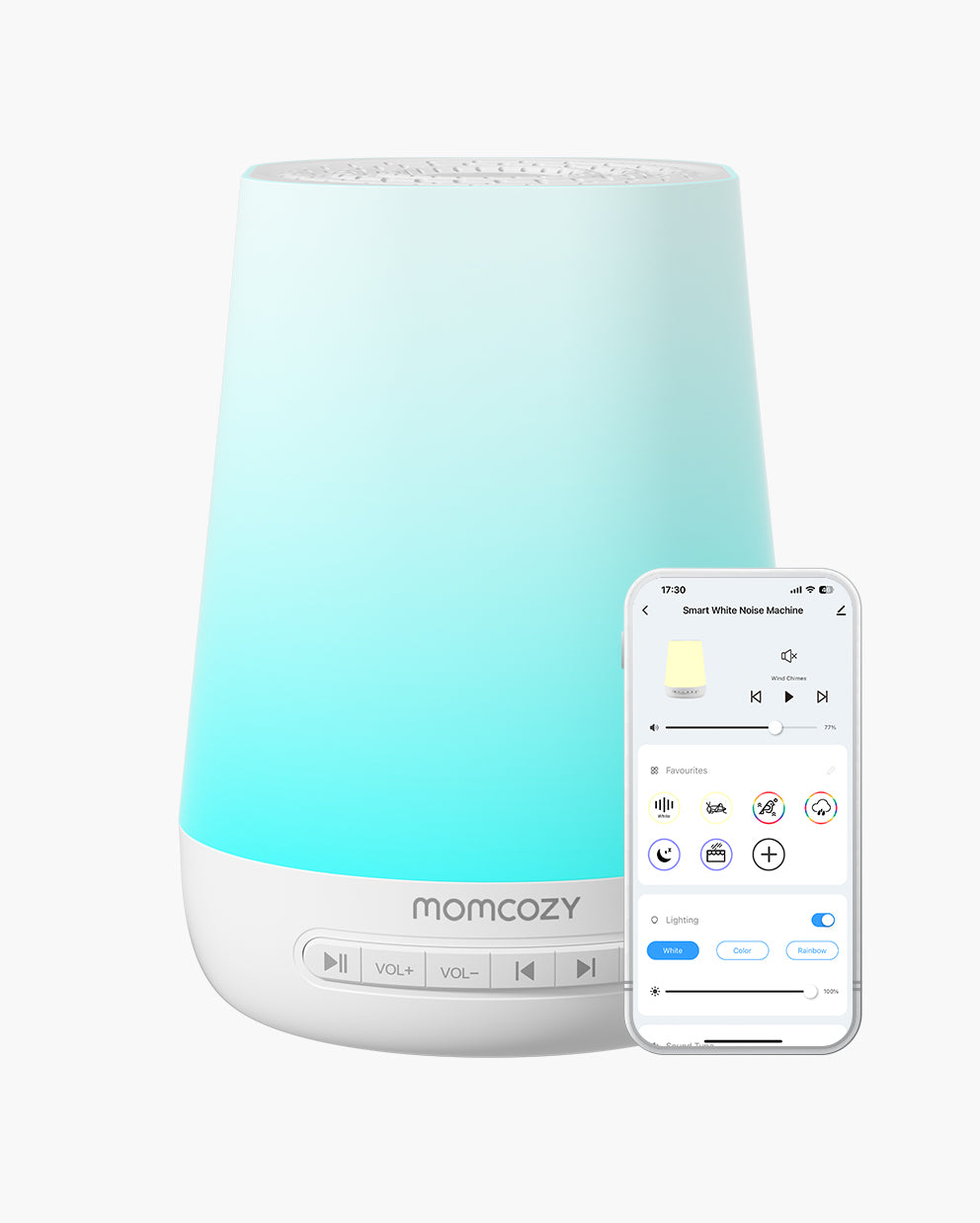 Momcozy Smart Baby Sound Machine - App Remote Control - White - image 19