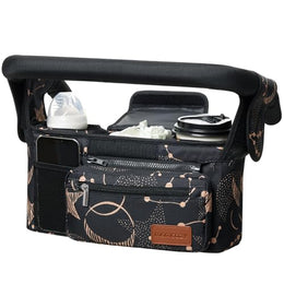Momcozy Stroller Organizer - All-in-One Cup Holder & Pet Strollers - Black