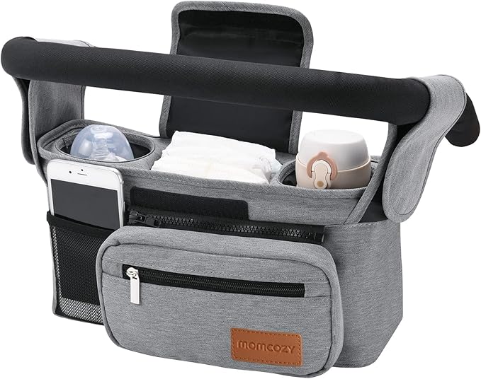 Momcozy Stroller Organizer - All-in-One Cup Holder & Pet Strollers - Black - image 23