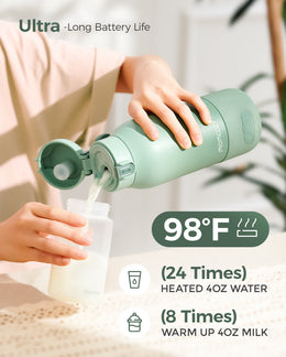 Momcozy Superfast Portable Breast Milk & Water Warmer for Travel - Green