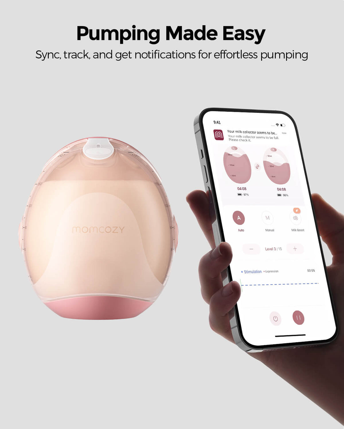 Momcozy Ultra-Slim Breast Pump - Air 1 - image 4