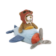 Mon Ami Pilot Bear And Plane - Blue