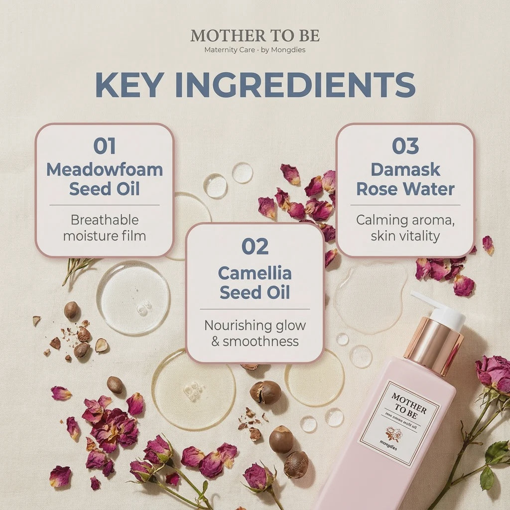 Mongdies Mother To Be Rose Aroma Multi Oil key ingredients