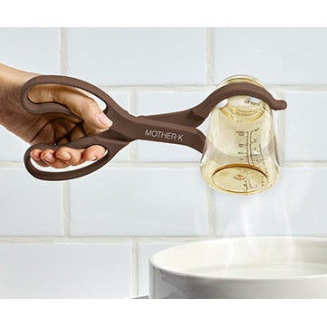 Mother-K baby bottle tongs in navy for secure gripping of bottles during feeding