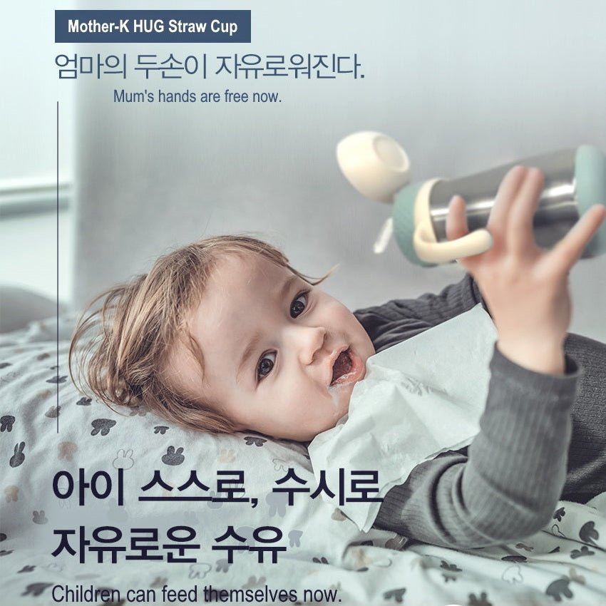 Mother-K Hug Tumbler 350 ml mint baby bottle from MOTHER-K for feeding essentials