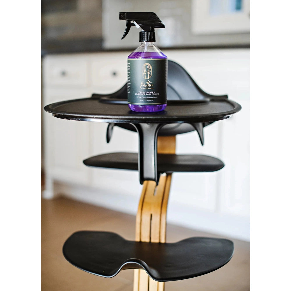 Mother Of Invention multi-purpose cleaner 500 ml bottle with purple liquid on a black surface