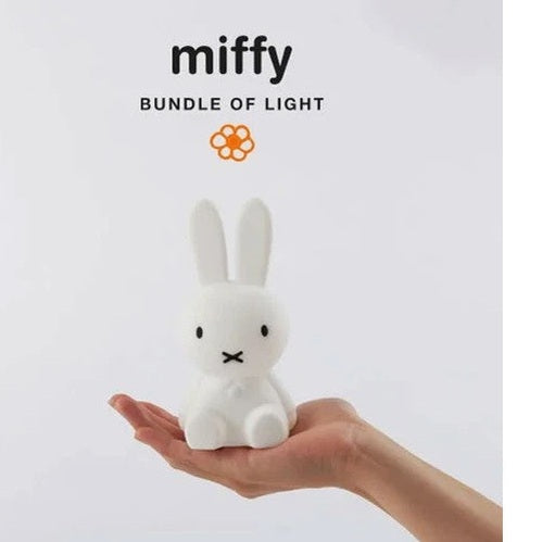 MR MARIA Miffy Bundle Of Light night light bunny, white ceramic, held in hand