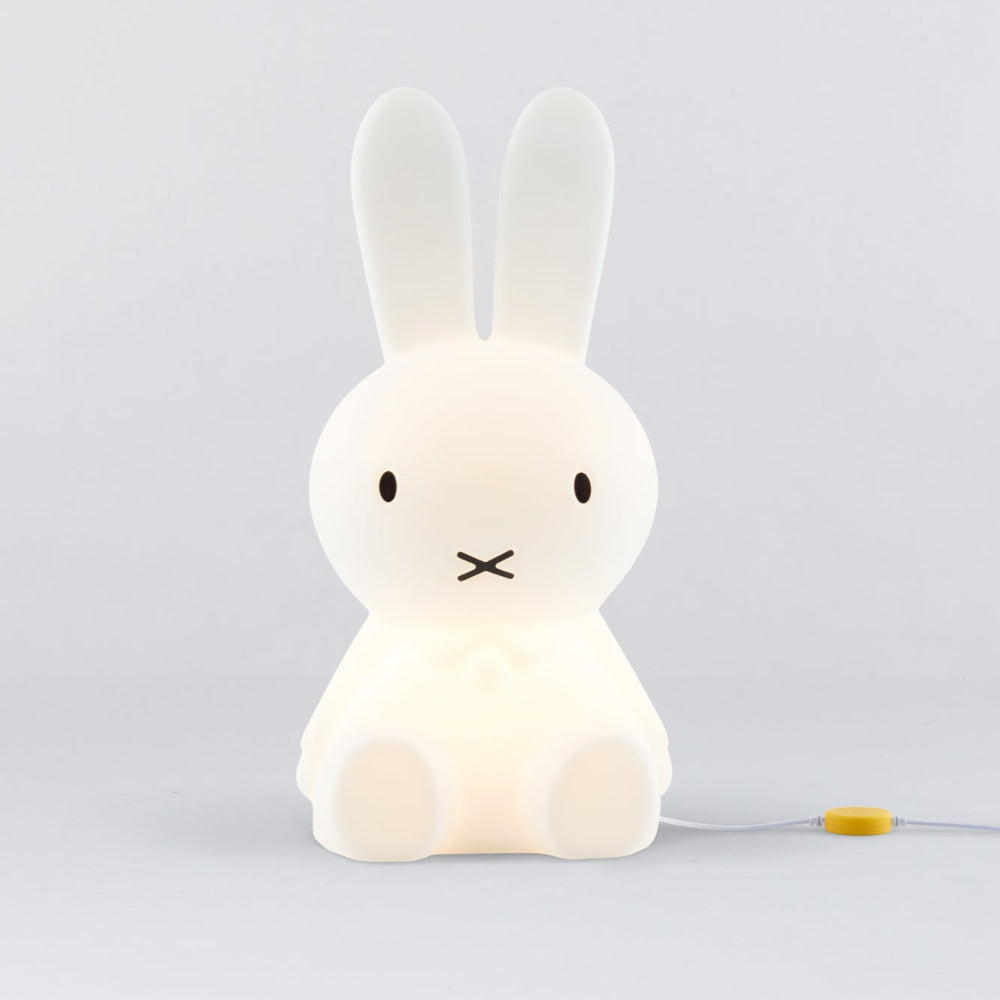 MR MARIA Star Light Miffy white bunny night light with warm glow and yellow switch