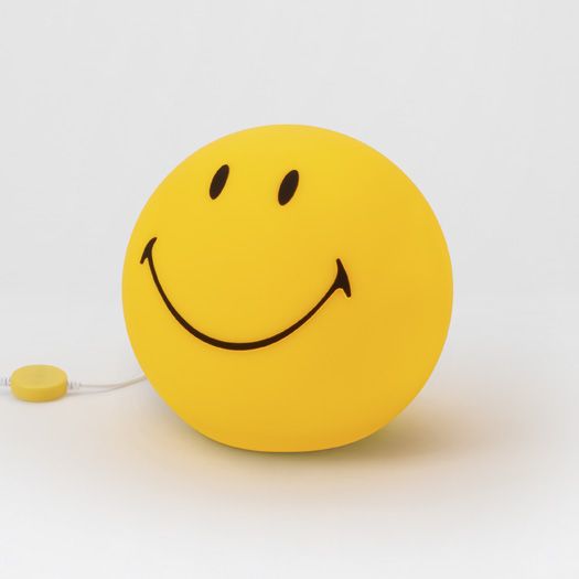 Mr Maria Star Light Smiley yellow night light with a smiley face for ambient Home & Garden lighting