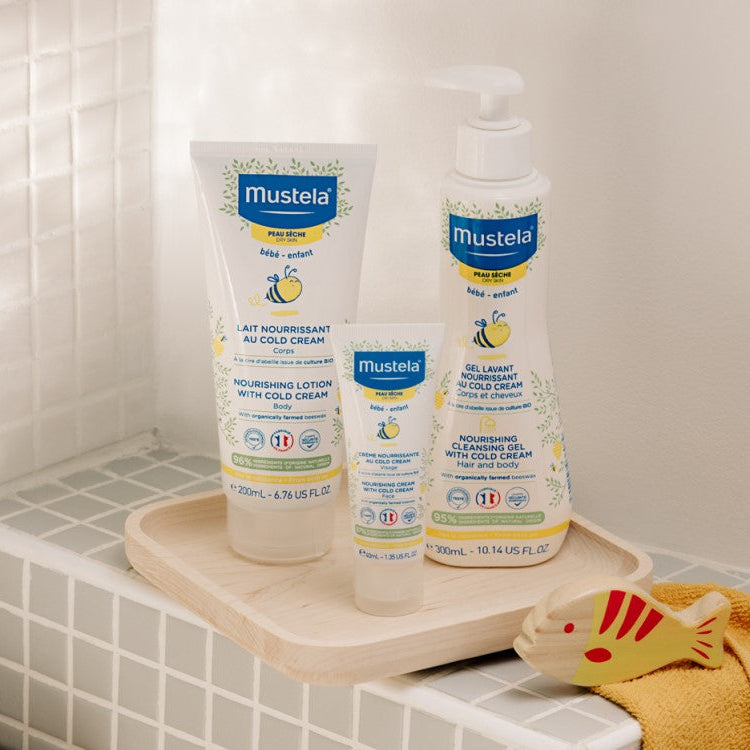 Mustela Nourishing Milk with Cold Cream with Organic Beeswax 40 mL - product detail view