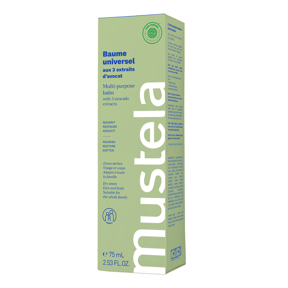 Mustela Certified Organic Universal Balm with 3 Avocado Extracts 75 mL - front product view