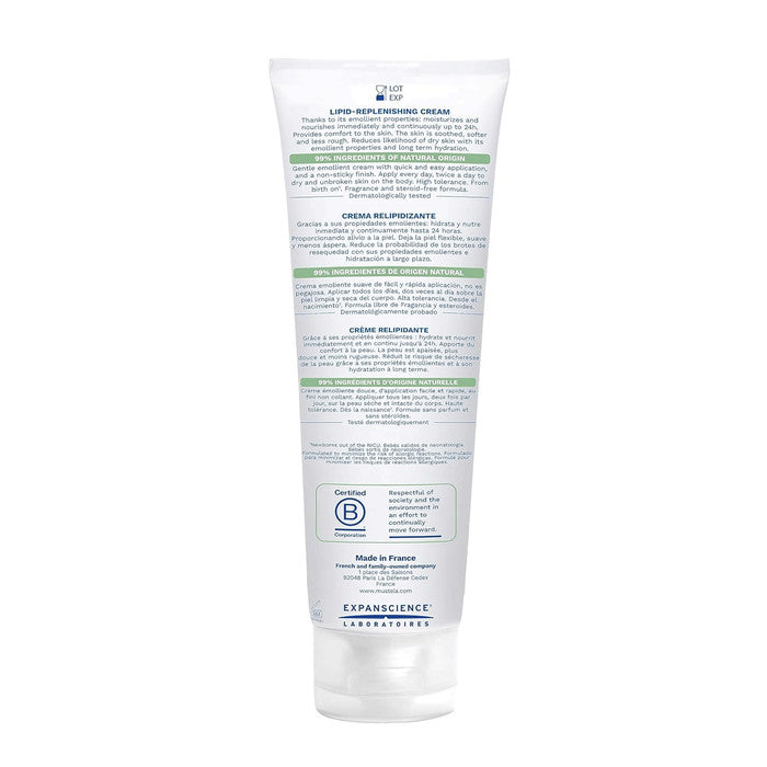 Mustela Stelatopia+ Lipid-replenishing Cream, Anti-itching, Certified Organic 150 mL - product image